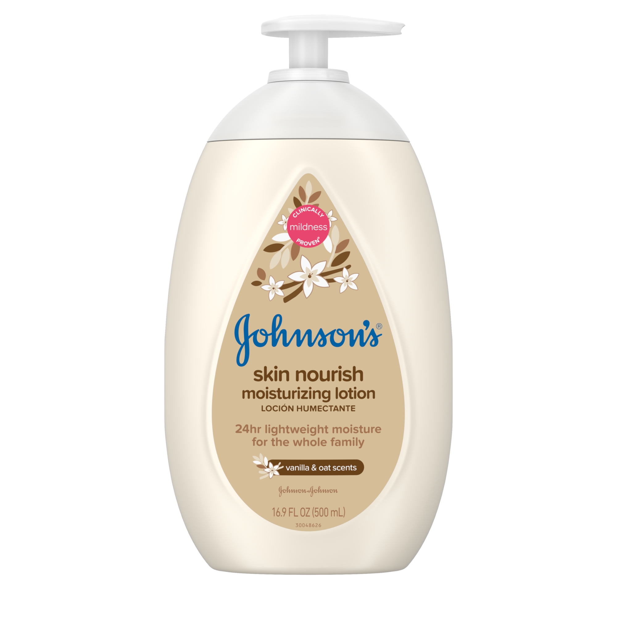 Jabón líquido para el cuerpo humectante para la piel del bebé de Johnson's