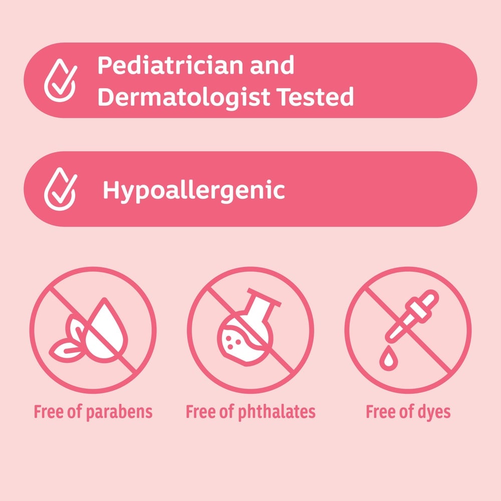 Aceite cremoso hipoalergénico para bebé de Johnson's Baby, probado por pediatras y dermatólogos, ideal para pieles sensibles.
